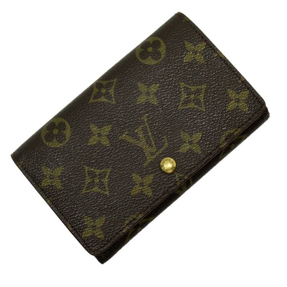Auth Louis Vuitton Monogram Porte Monnaie Billets Tresor Wallet M61730 - h28603a - Picture 1 of 5